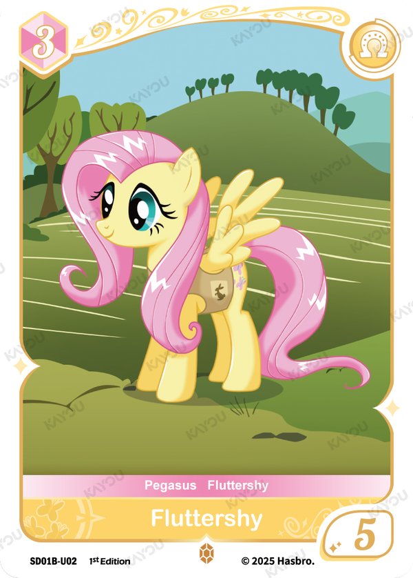 Fluttershy SD01B-U02 card from Friendships Begin: Fluttershy