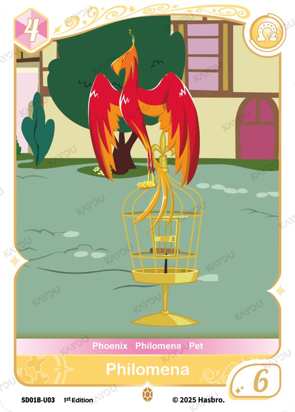 Philomena SD01B-U03 card from Friendships Begin: Fluttershy