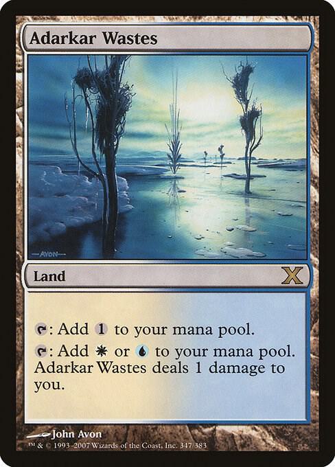 Adarkar Wastes 347 card from 10th Edition