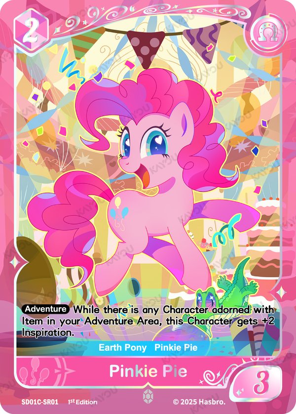 Pinkie Pie SD01C-SR01 card from Friendships Begin: Pinkie Pie