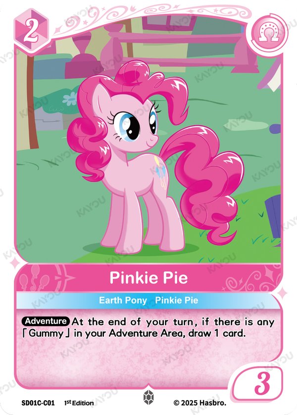 Pinkie Pie SD01C-C01 card from Friendships Begin: Pinkie Pie