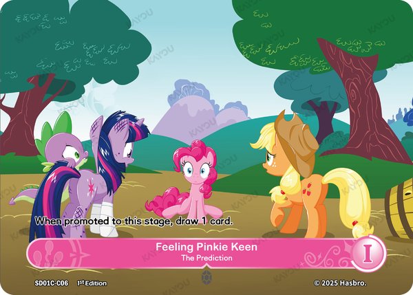 Feeling Pinkie Keen -- The Prediction SD01C-C06 card from Friendships Begin: Pinkie Pie