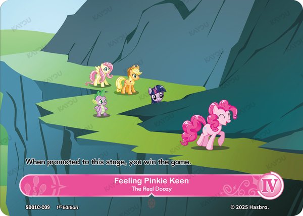 Feeling Pinkie Keen -- The Real Doozy SD01C-C09 card from Friendships Begin: Pinkie Pie