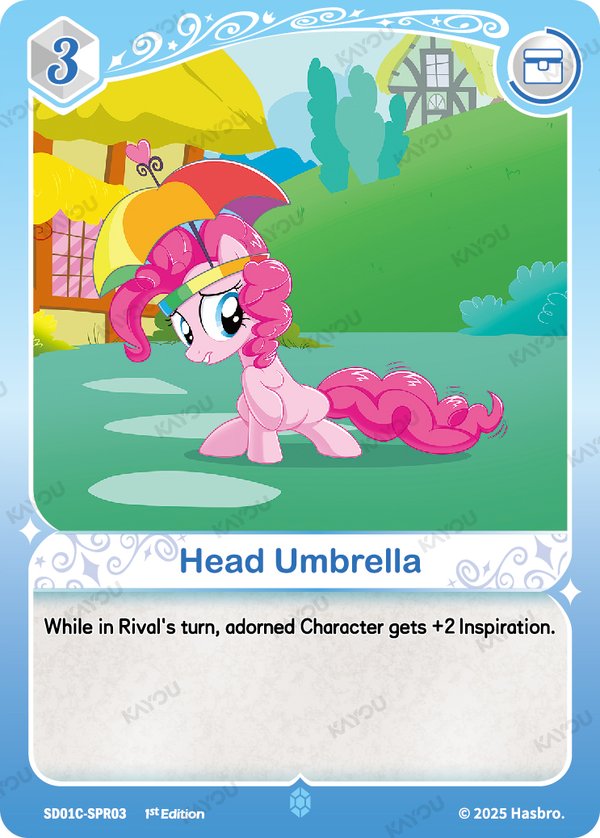 Head Umbrella SD01C-SPR03 card from Friendships Begin: Pinkie Pie