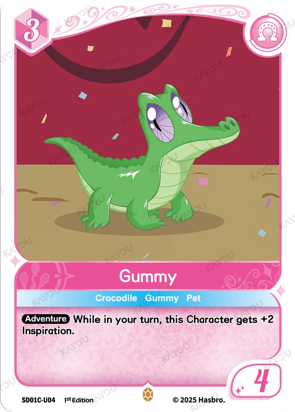 Gummy SD01C-U04 card from Friendships Begin: Pinkie Pie