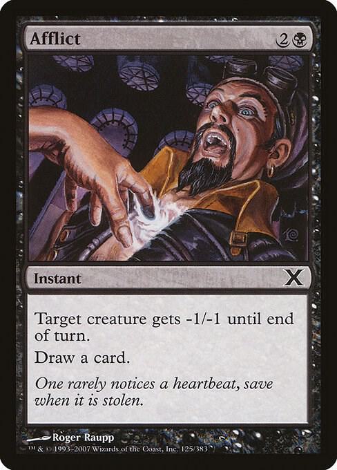 Afflict 125 card from 10th Edition
