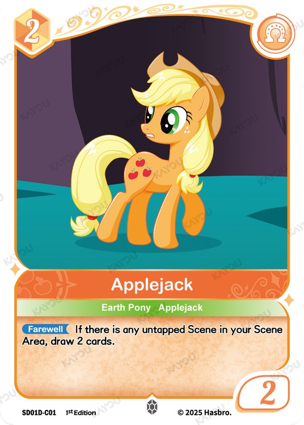 Applejack SD01D-C01 card from Friendships Begin: Applejack