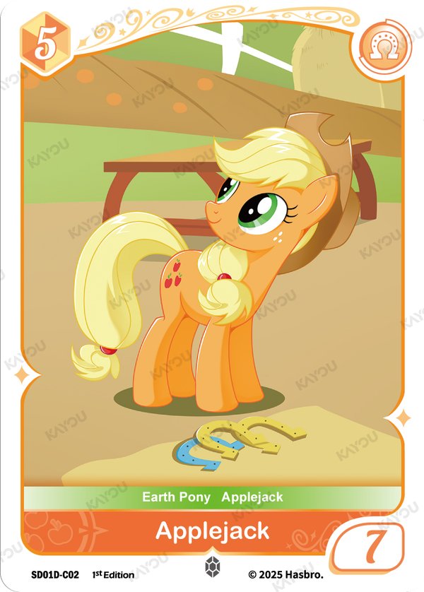 Applejack SD01D-C02 card from Friendships Begin: Applejack
