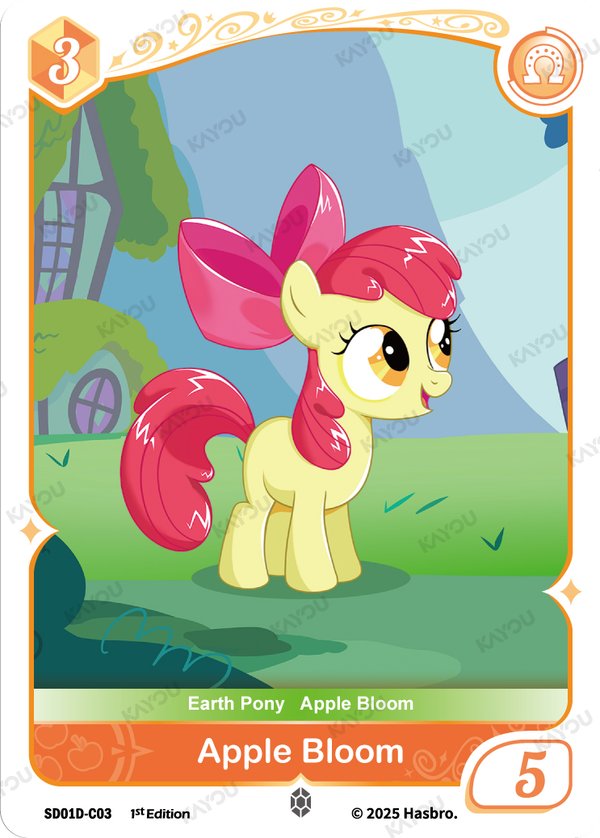 Apple Bloom SD01D-C03 card from Friendships Begin: Applejack