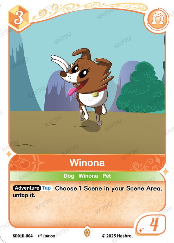Winona SD01D-U04 card from Friendships Begin: Applejack