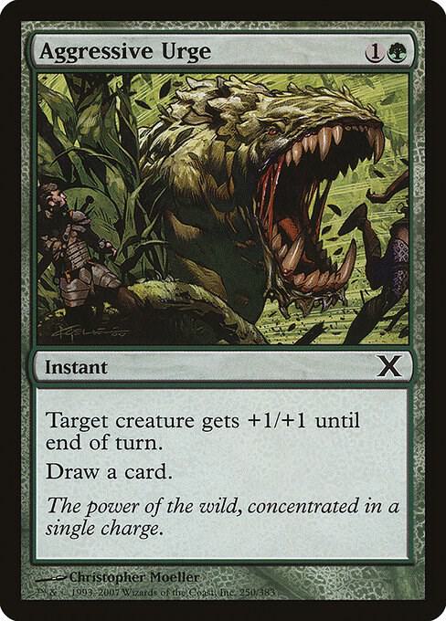Aggressive Urge 250 card from 10th Edition