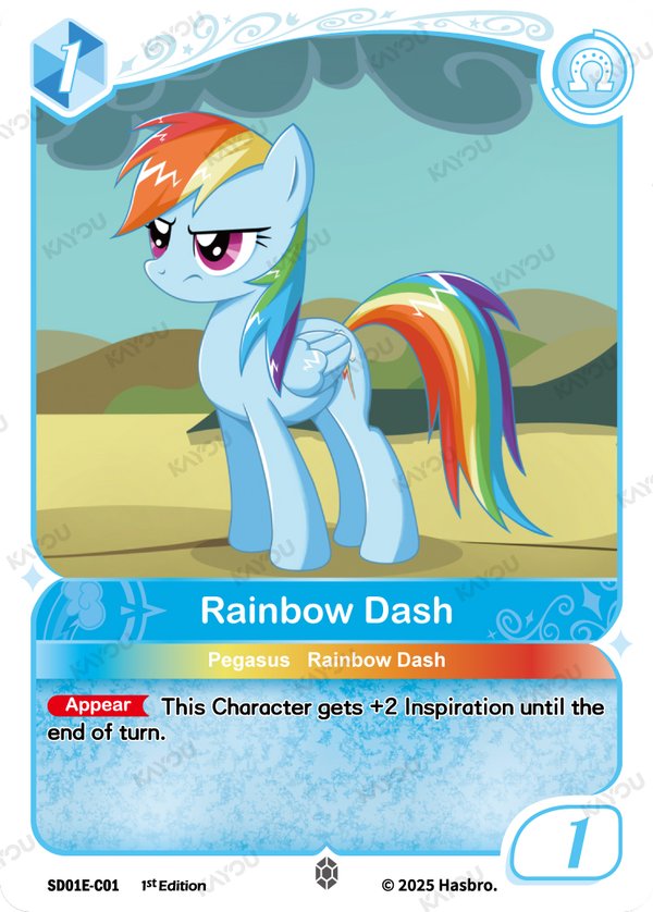 Rainbow Dash SD01E-C01 card from Friendships Begin: Rainbow Dash