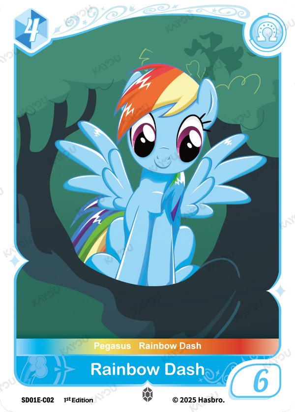 Rainbow Dash SD01E-C02 card from Friendships Begin: Rainbow Dash