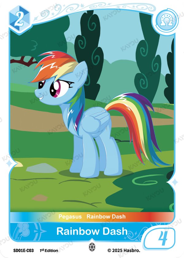 Rainbow Dash SD01E-C03 card from Friendships Begin: Rainbow Dash