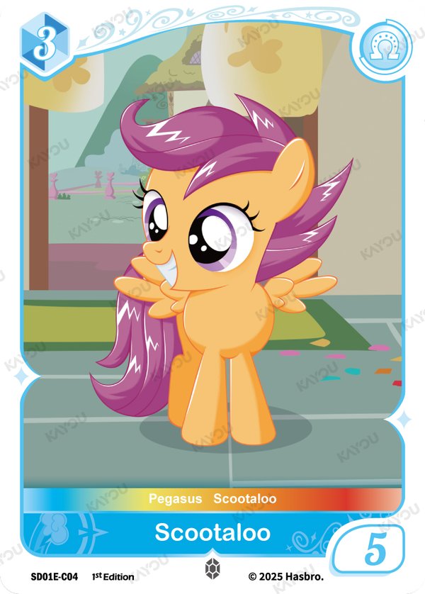 Scootaloo SD01E-C04 card from Friendships Begin: Rainbow Dash