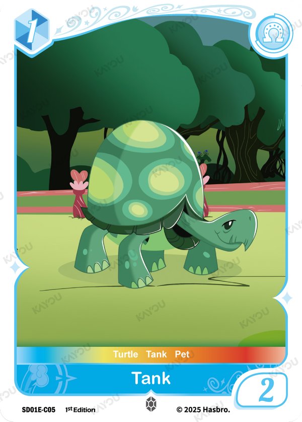 Tank SD01E-C05 card from Friendships Begin: Rainbow Dash