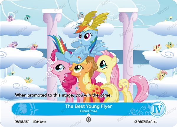 The Best Young Flyer -- Grand Prize SD01E-C09 card from Friendships Begin: Rainbow Dash