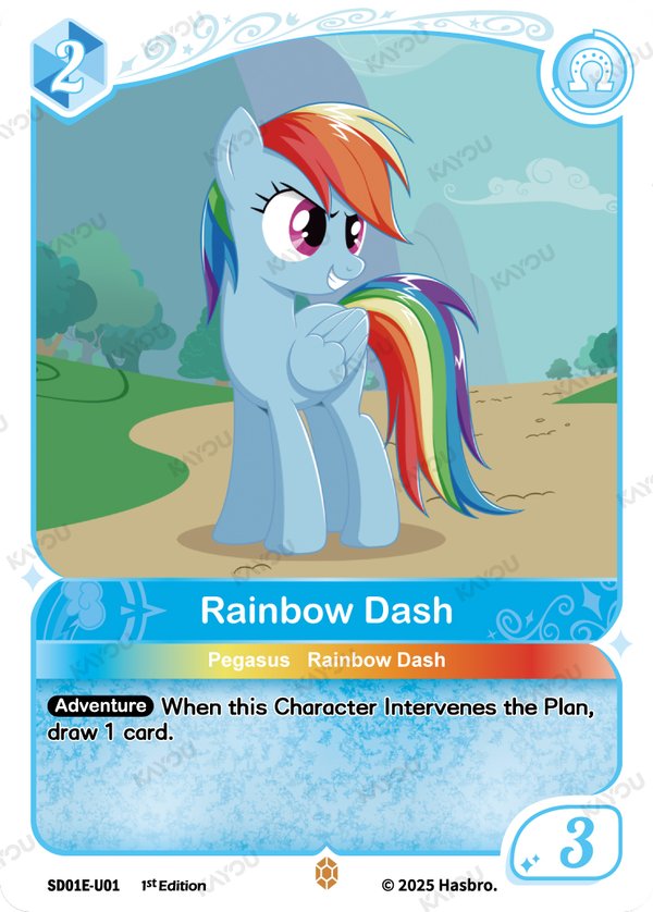 Rainbow Dash SD01E-U01 card from Friendships Begin: Rainbow Dash
