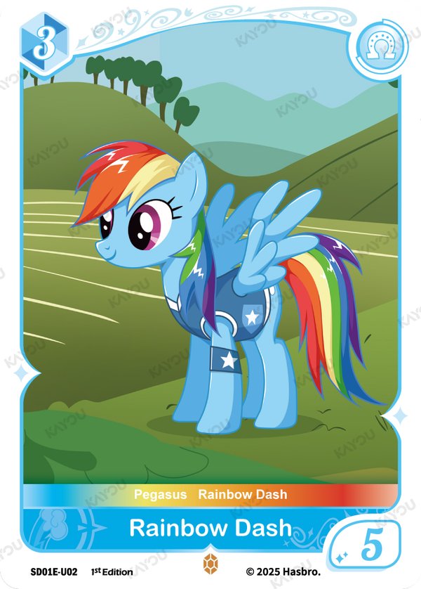 Rainbow Dash SD01E-U02 card from Friendships Begin: Rainbow Dash