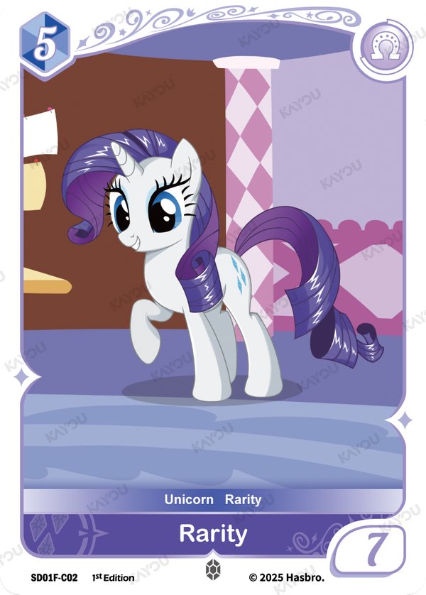 Rarity SD01F-C02 card from Friendships Begin: Rarity