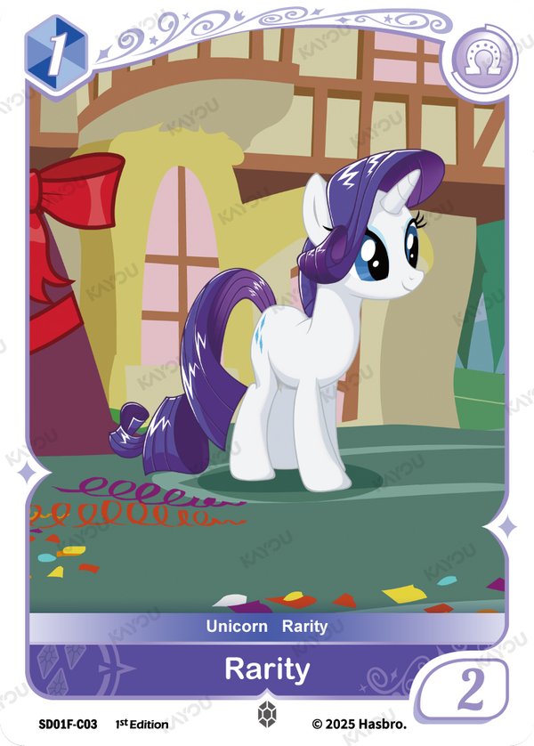Rarity SD01F-C03 card from Friendships Begin: Rarity
