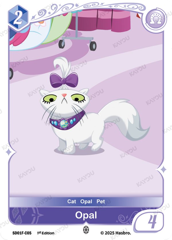 Opal SD01F-C05 card from Friendships Begin: Rarity
