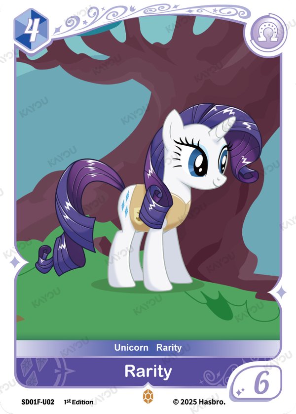 Rarity SD01F-U02 card from Friendships Begin: Rarity