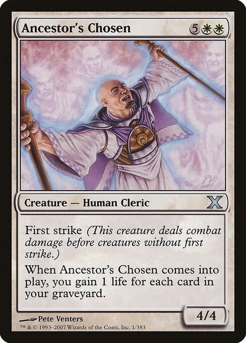 Ancestor's Chosen 1 card from 10th Edition