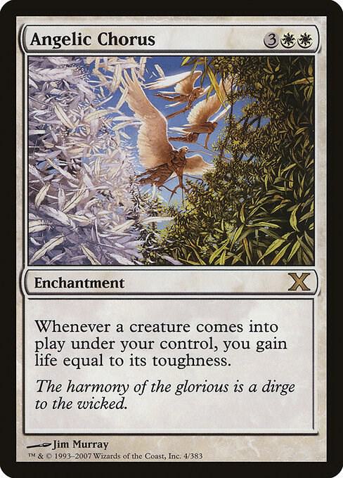 Angelic Chorus 4 card from 10th Edition