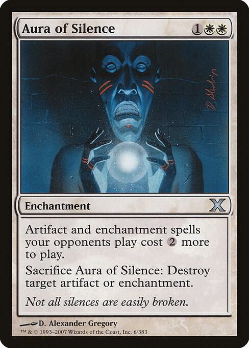 Aura of Silence 6 card from 10th Edition