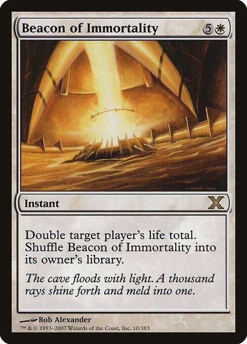 Beacon of Immortality 10 card from 10th Edition