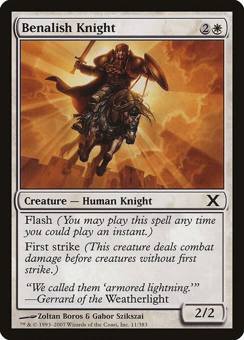 Benalish Knight 11 card from 10th Edition
