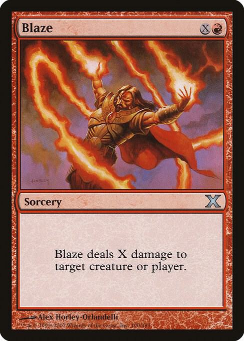 Blaze 190 card from 10th Edition