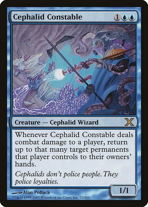 Cephalid Constable 72 card from 10th Edition