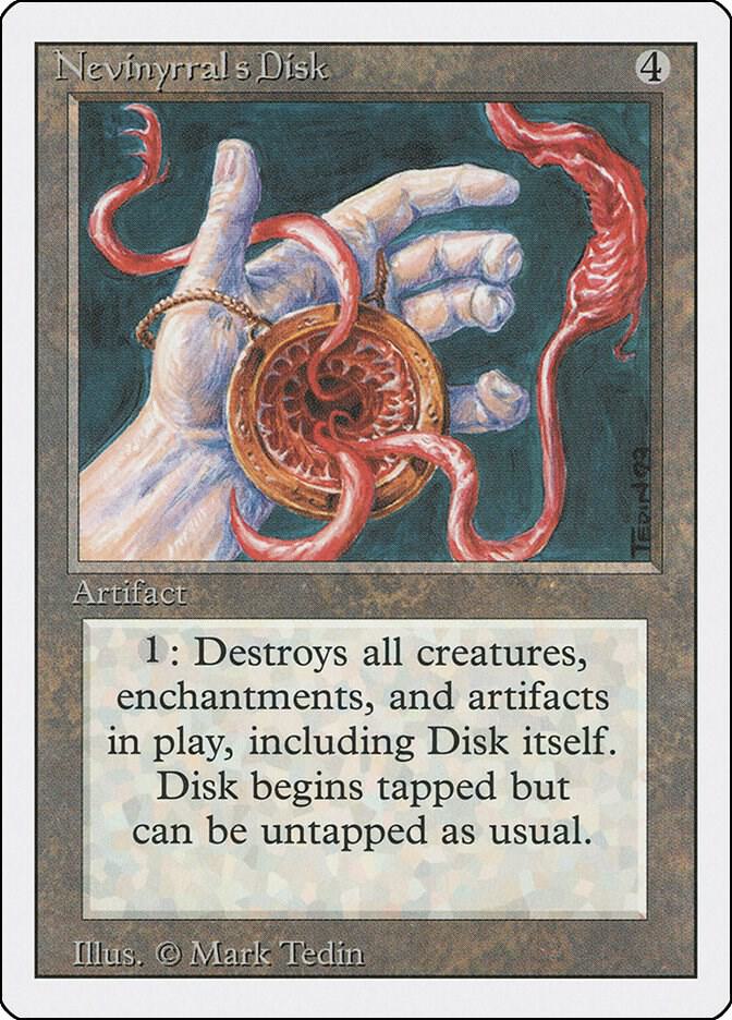 Nevinyrral's Disk card from Revised Edition