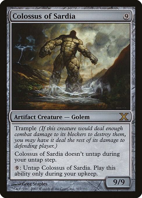 Colossus of Sardia 317 card from 10th Edition