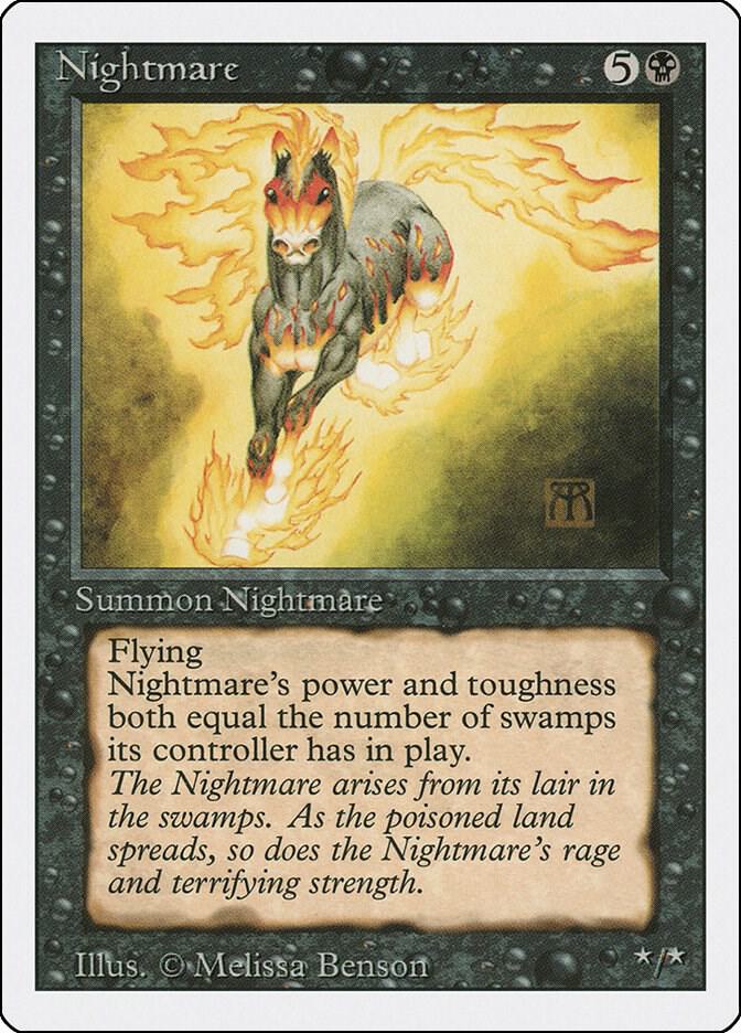 Nightmare card from Revised Edition