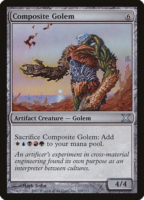Composite Golem 318 card from 10th Edition