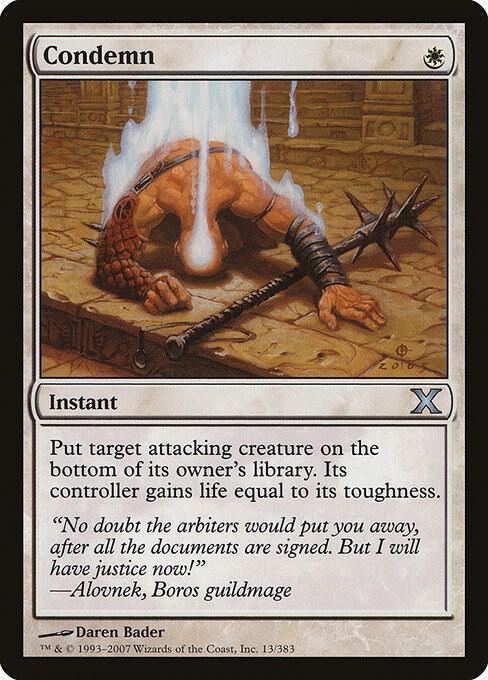 Condemn 13 card from 10th Edition