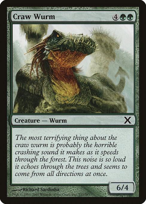 Craw Wurm 257 card from 10th Edition