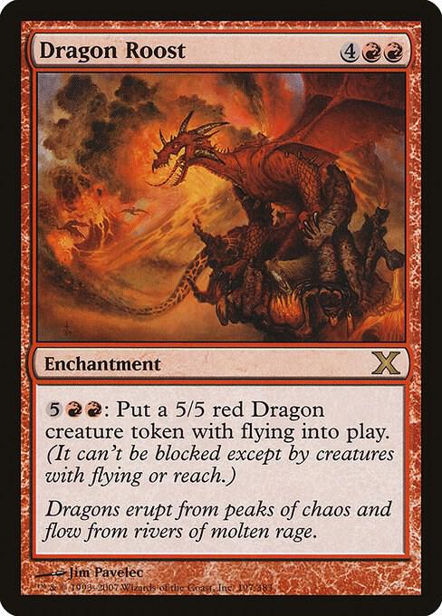 Dragon Roost 197 card from 10th Edition
