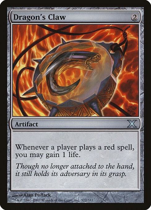 Dragon's Claw 322 card from 10th Edition
