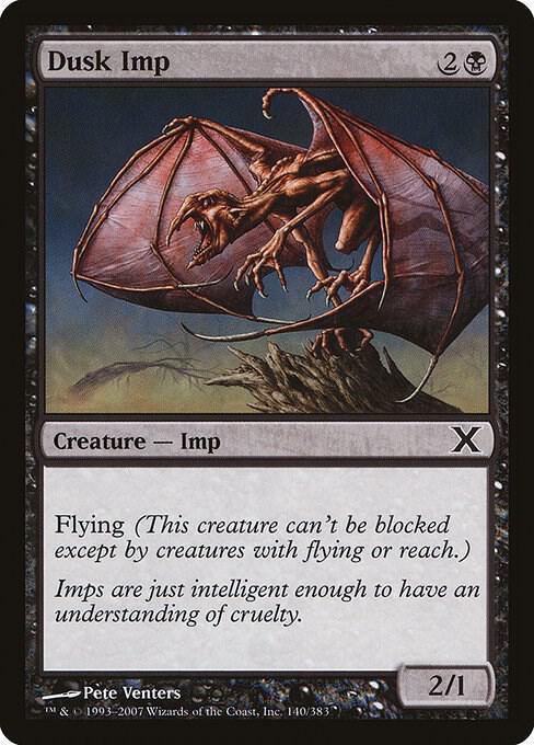 Dusk Imp 140 card from 10th Edition