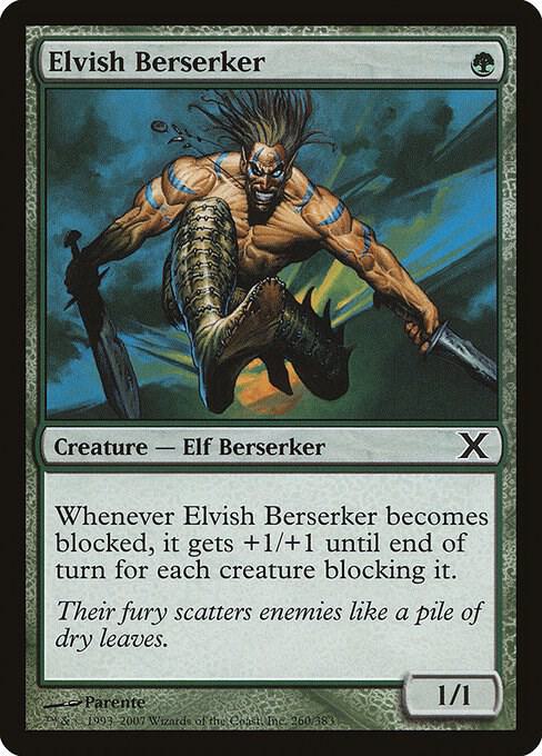 Elvish Berserker 260 card from 10th Edition