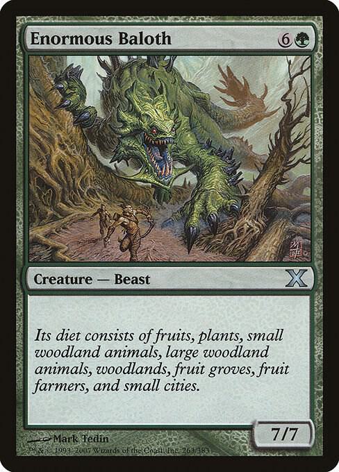 Enormous Baloth 263 card from 10th Edition