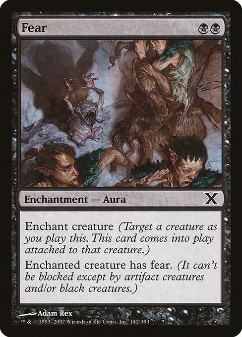 Fear 142 card from 10th Edition