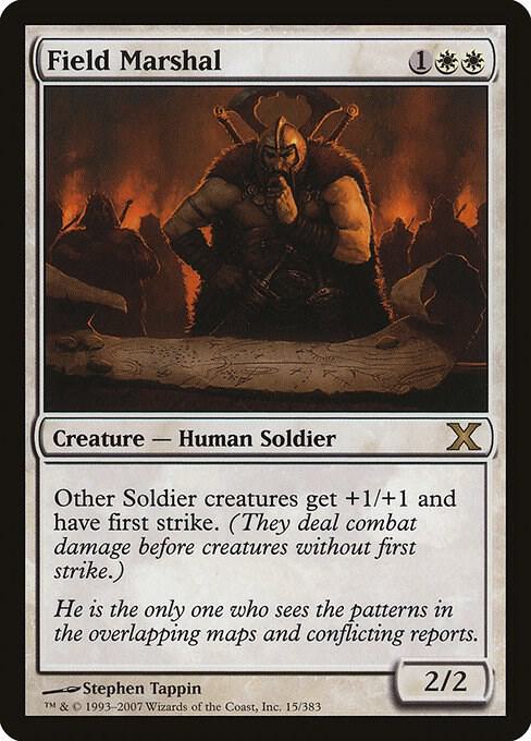 Field Marshal 15 card from 10th Edition