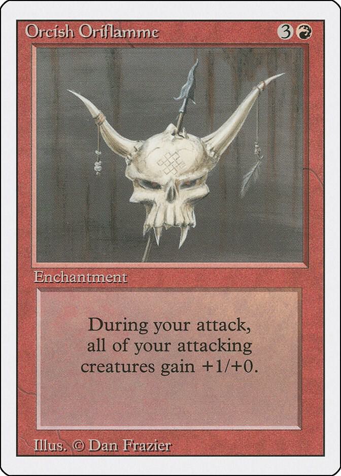 Orcish Oriflamme card from Revised Edition