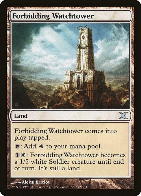 Forbidding Watchtower 352 card from 10th Edition