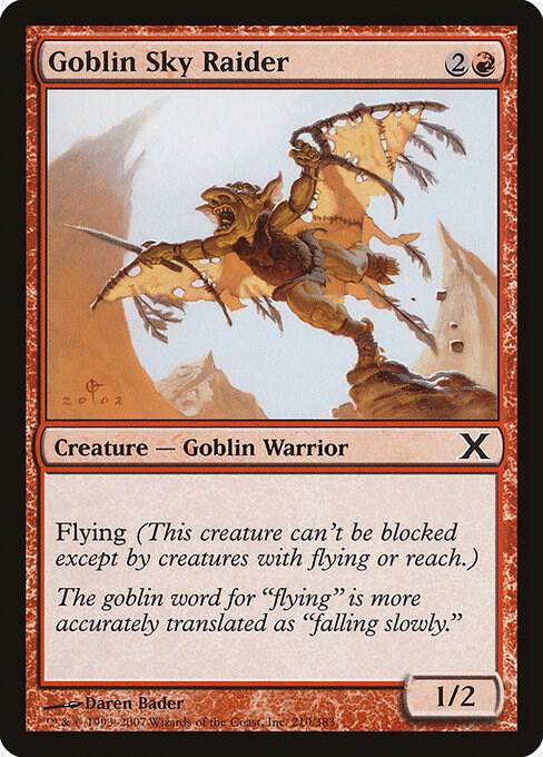 Goblin Sky Raider 210 card from 10th Edition